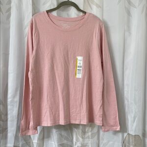 Time and Tru Dusty Rose Long Sleeve Top